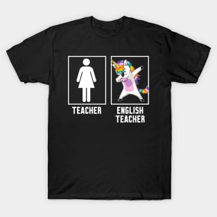 Teacher vs English teacher T-Shirt